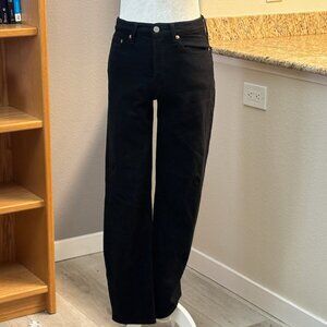Levi's Black Wedgie Straight Jeans in size 24 x 26
